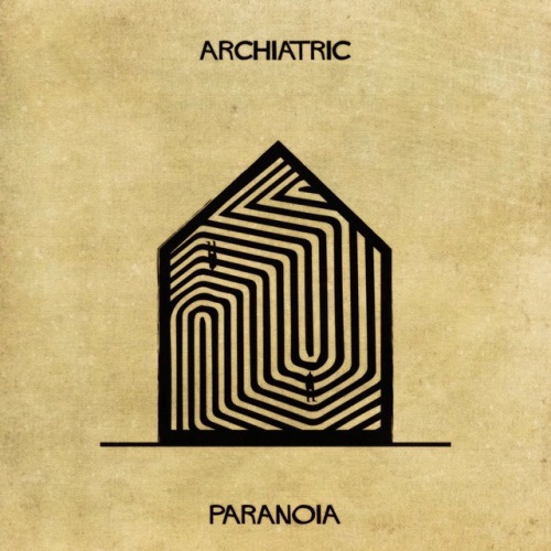 Using Architecture To Explain 16 Mental Illnesses And Disorders. Archiatric by Federico Babina.