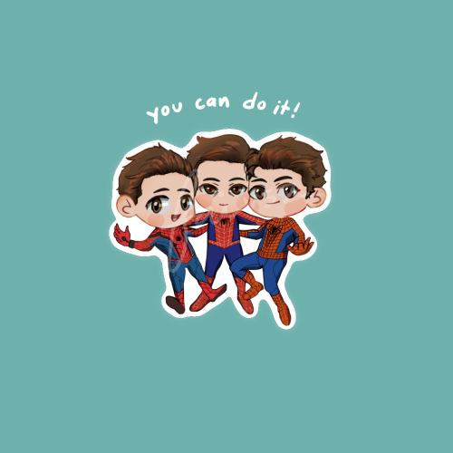 faivsz: a little reminder/motivation from the spideys and otto!psss i also have them as stickers on 