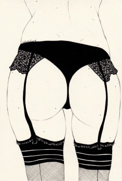 kaethebutcherillustrations:  Leg Sketch Three by Kaethe Butcher 