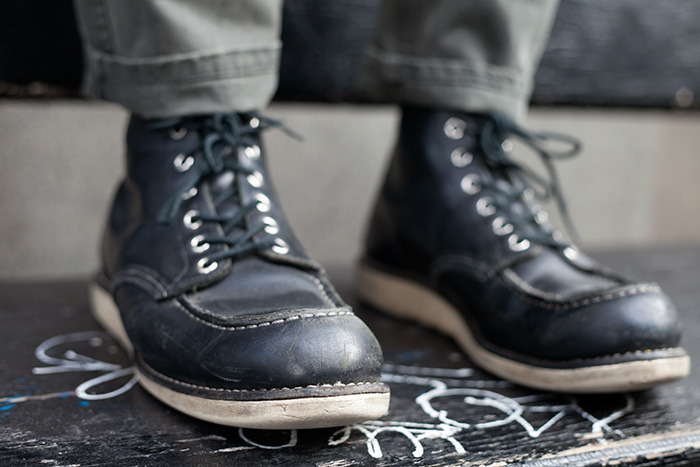 nordstrom:    Outtakes from our Men’s Blog. Yaro’s worn-in Red Wings. [photo: Sean