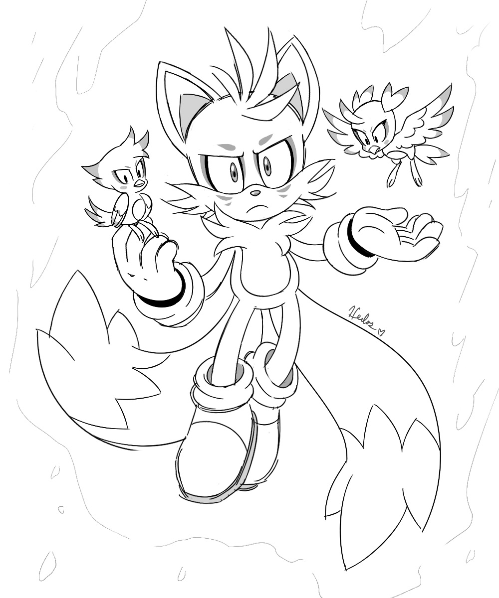 Heilos's Art Corner — Just dabbling with some Super Tails and Flicky