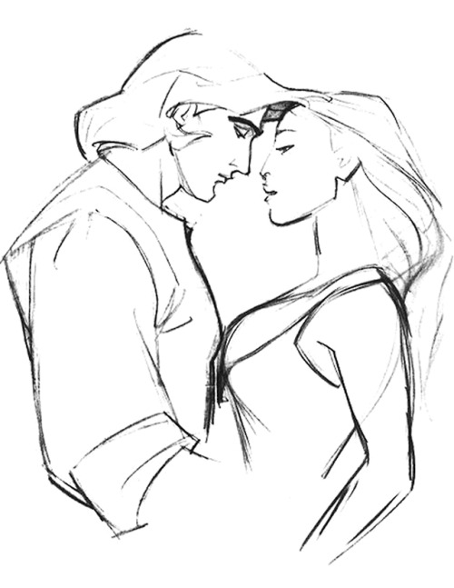 Sketches from The Art of Pocahontas 