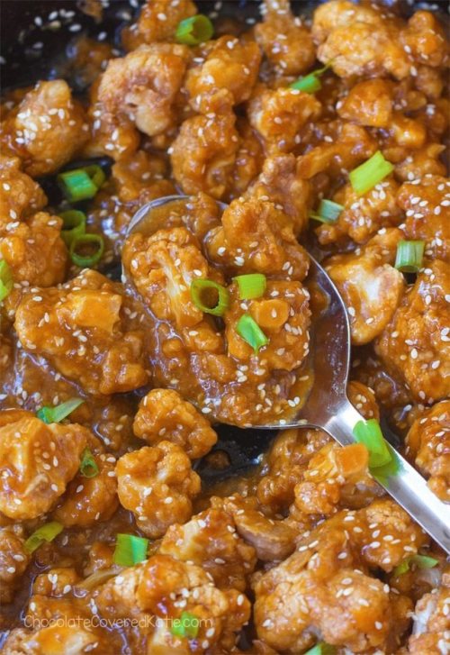 Sticky Sesame Cauliflower