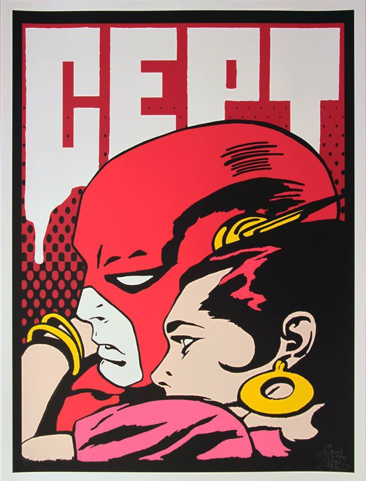 xombiedirge:  Until the End of Time by CEPT 50 X 70cm 5 color screen prints. 5 signed