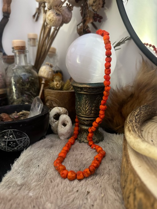 Every Late Summer Is A Wonderful Opportunity To Make Rowan Necklaces Strung On Red Thread To Hang In