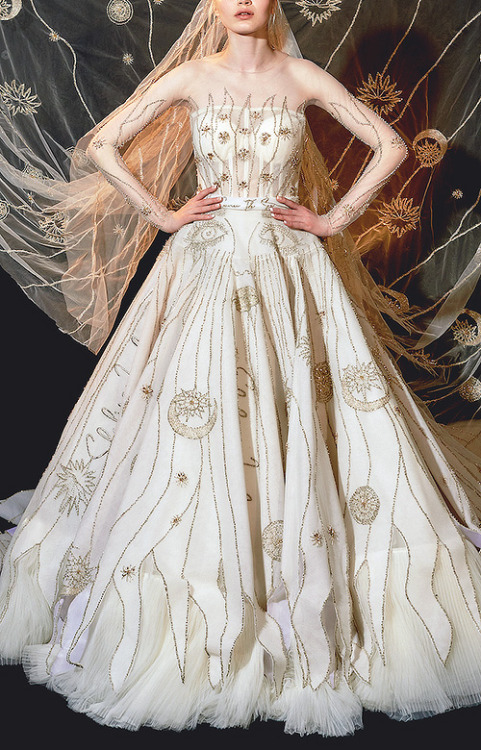 evermore-fashion:Shahira Lasheen “Dieu De La Vie” Spring 2019 Haute Couture Collection