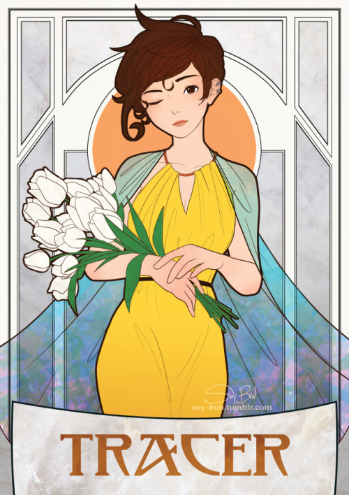 Sex soy-bun:  Art Nouveau Overwatch Girls by pictures
