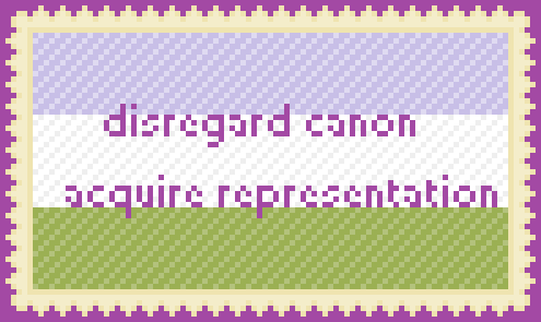 p-3a:  I made some graphics that sum up how I feel about queer headcanons! If you