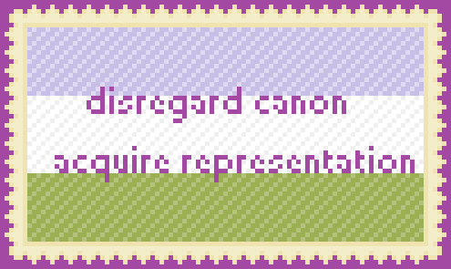 p-3a:  I made some graphics that sum up how I feel about queer headcanons! If you don’t see your flag here & would like one with it on then please message me and I’ll make you one!! I hope the text is legible… 