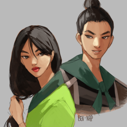 bev-nap:  Guess who watched Mulan today for the umpteenth time… cant believe ive never done fanart for this movie?!?! 