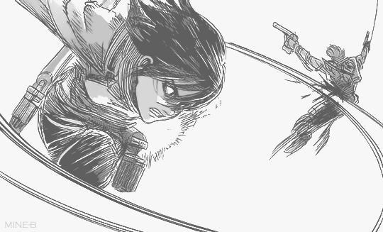 mine-loves:  Levi and Mikasa Ackerman | Chapter 64 | Welcome Party "Are you