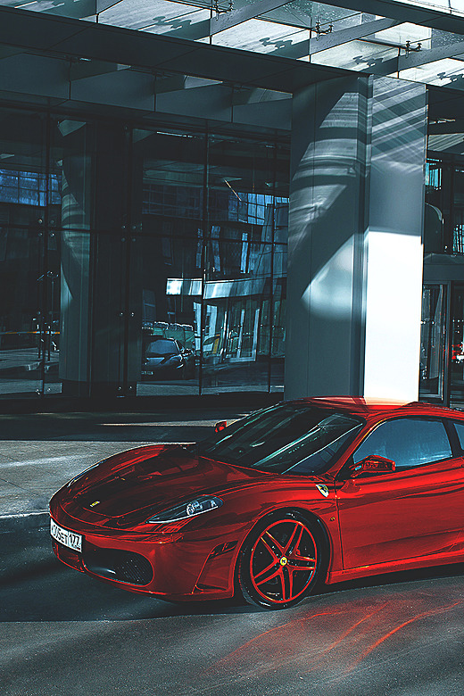 visualechoess:  Ferrari Red Chrome - by: Aleksandr Markovsky 