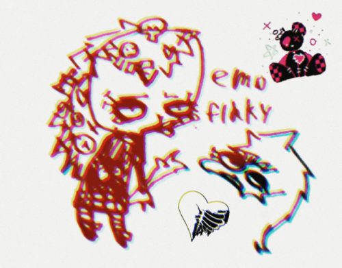 Happy Tree Friends But Petuniaz Goth Flakyz Emo N Nuttyz Scene.........
