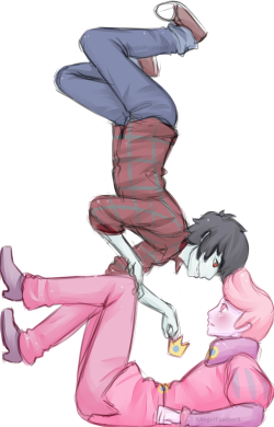 xangelfeatherx:  Marshall Lee and Gumball