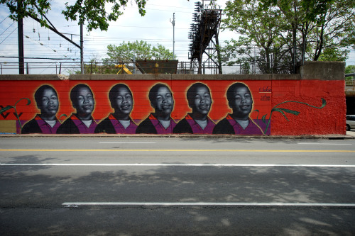 “Sakia, Sakia, Sakia, Sakia” is a mural I completed earlier this week in Newark, NJ. ‪#‎