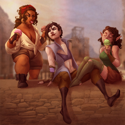 orokay: Continuation of this old piece of mine about how the ladies sit around kirkwall and jud