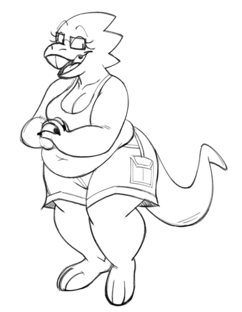 comfysaur:Alphys doodle 