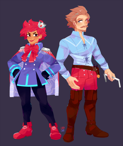 ladylyra:princess kumatora and retainer duster ^u^