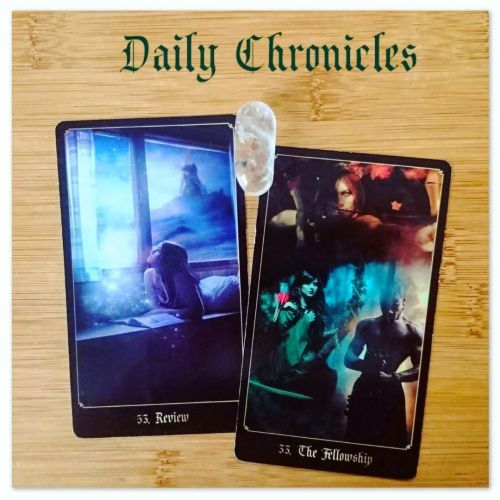 #dailychronicles for December 24th. Review is a card of taking stock, so today is a day for contempl