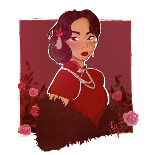 Miss Cai, heir to the Scarlet Gang from @chloegong ‘s These Violent Delights 