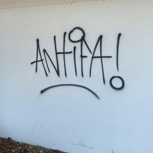 Antifa graffiti in Marktoberdorf, Germany