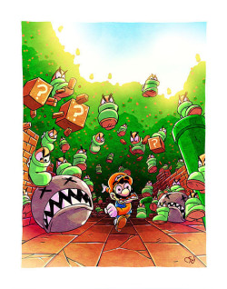 theomeganerd:  3NES Show Artwork Featuring: Super Mario, Metorid, &amp; Zelda by Derek Hunter 