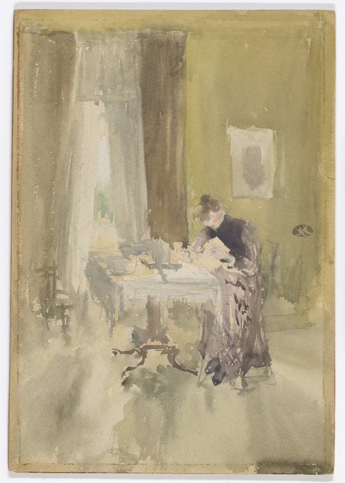 James Abbott McNeill Whistler, Violet and Amber–Tea, watercolour