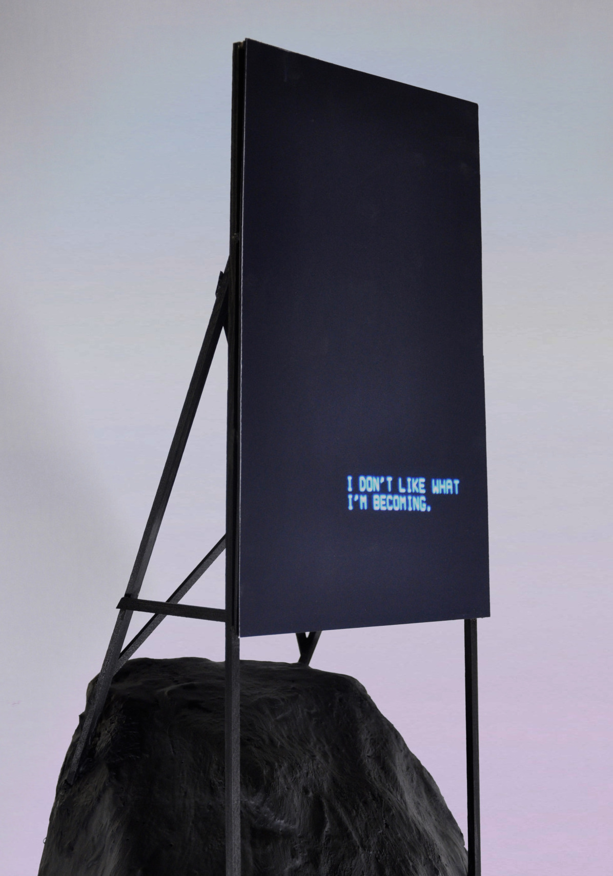 neuromaencer:  i don’t like what i’m becoming (2014) installation by benjamin