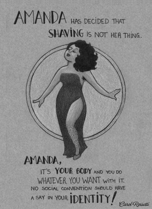 outrageauxbonnesmoeurs:  By Carol Rossetti (originally in color, I hope she forgives me!) 