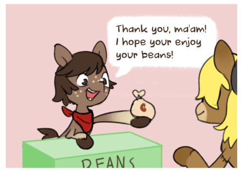 ask-scarycrows:ask-snewpea:Featuring @ask-scarycrows“This’ll reeeally help wake me n’ Pops up!  Thanks!” (I HAVE A NEW FAVORITE BEAN SORRY SNEW PEAS!!!)X3 Aww.