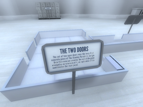 Galactic Cafe, The Stanley Parable, 2013. This game is available on Steam. And here the instruc