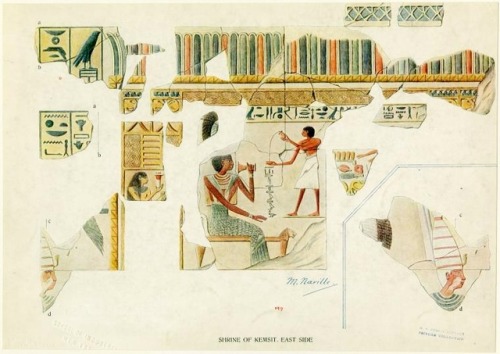 Limestone relief fragment of Kemsit, ancient Egyptian queen consort, the wife of pharaoh Mentuhotep 