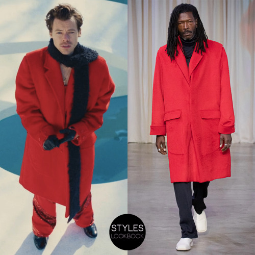 In the As It Was music video, Harry is wearing a Bianca Saunders Fall 2022 coat.Bianca Saunders Fall