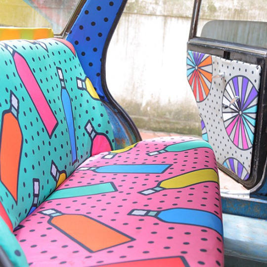 wetheurban:  Taxi Fabric, A New Form of Exhibiting Art If you ever hail a cab in