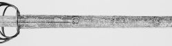 art-of-swords:  Calendar Sword Dated: 1625-35 Measurements: overall length 108.3 cm The sword features a steel hilt with owl’s egg pommel with a tang button, long slender straight quillons knuckleguard and a pair of large arms with three rings on