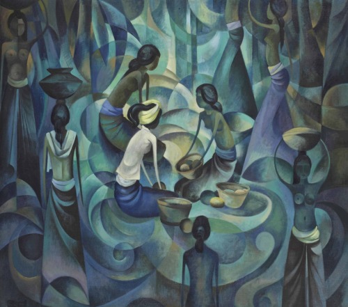 lawrenceleemagnuson:Han Snel (Netherlands, 1925-1998) Bali (1977)oil on canvas 95 x 105 cm