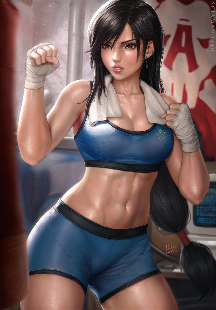 sciamano240:    Tifa Lockhart from Final Fantasy VII, 2nd reward of the August pack.
