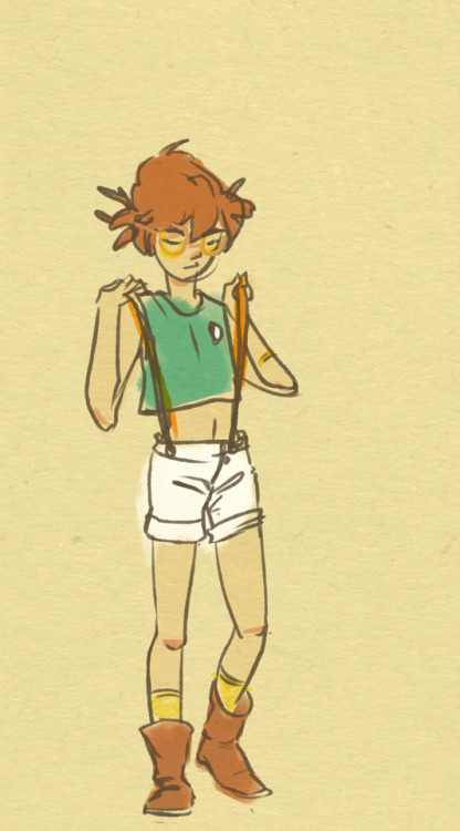 lolstorie:Fashion babies Pidge and Lance - they shopped new clothes at the space mall. I bet Lance r