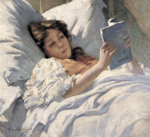 peaceinthestorm:Willard Leroy Metcalf (1858-1925, American) ~ The Convalescent, 1904 (Speed Art Mu