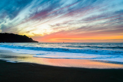 clouded-leopard:  Baker Beach Sunset by Coccyx