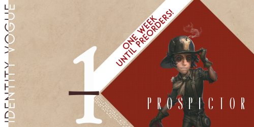 1 week until preorders open! Mark the day on your calendars - preorders open on July 15th, 1 we