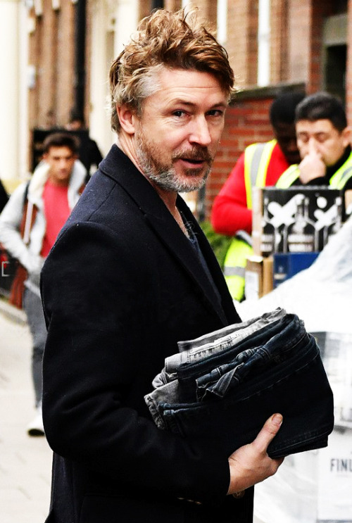 fairytaleasoldastime:Aidan Gillen in Soho on November 27, 2017