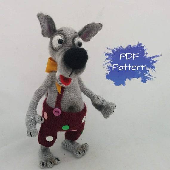 Wolf - PDF Crochet Pattern by ToyMagic. Instant Download. Amigurumi