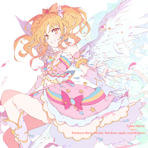 nghrstst: Yume Nijino/Rainbow Berry Parfait, Rainbow etoile coordination