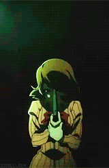 smalllady:  Once you awaken to the power of Persona, you remember everything that happens during the Dark Hour…It’s like trading away your innocence…In exchange for power, you can no longer look away from the things you don’t want to see. 