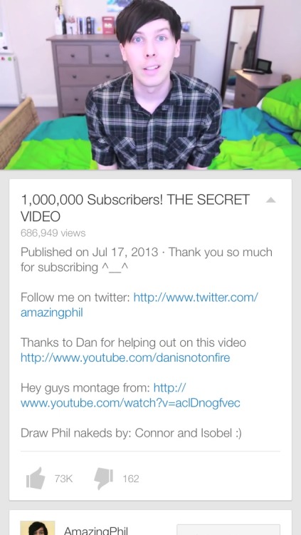 dansicelollyworkout:katethefangirl:dansicelollyworkout:it’s been a year since Phil hit 1m subscriber