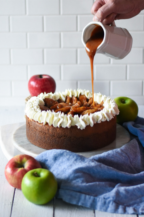 fullcravings:Caramel Apple Cheesecake