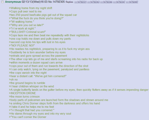 What /k/ thinks about Dorner&rsquo;s cabin being burned down.  I can&rsquo;t stop laughing.