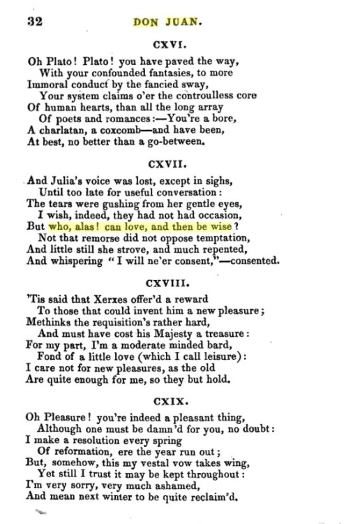 &ldquo;But Who, Alas! Can Love, And Then Be Wise?&rdquo; Lord Byron, Don Juan.