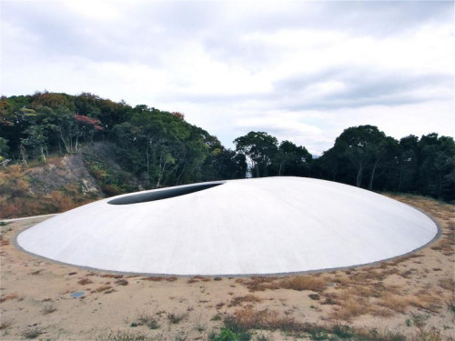 Ryue Nishizawa and Rei Naito - Teshima Art Museum, Teshima, Japan, 2010. Via. Photos &copy; Iwan Baa